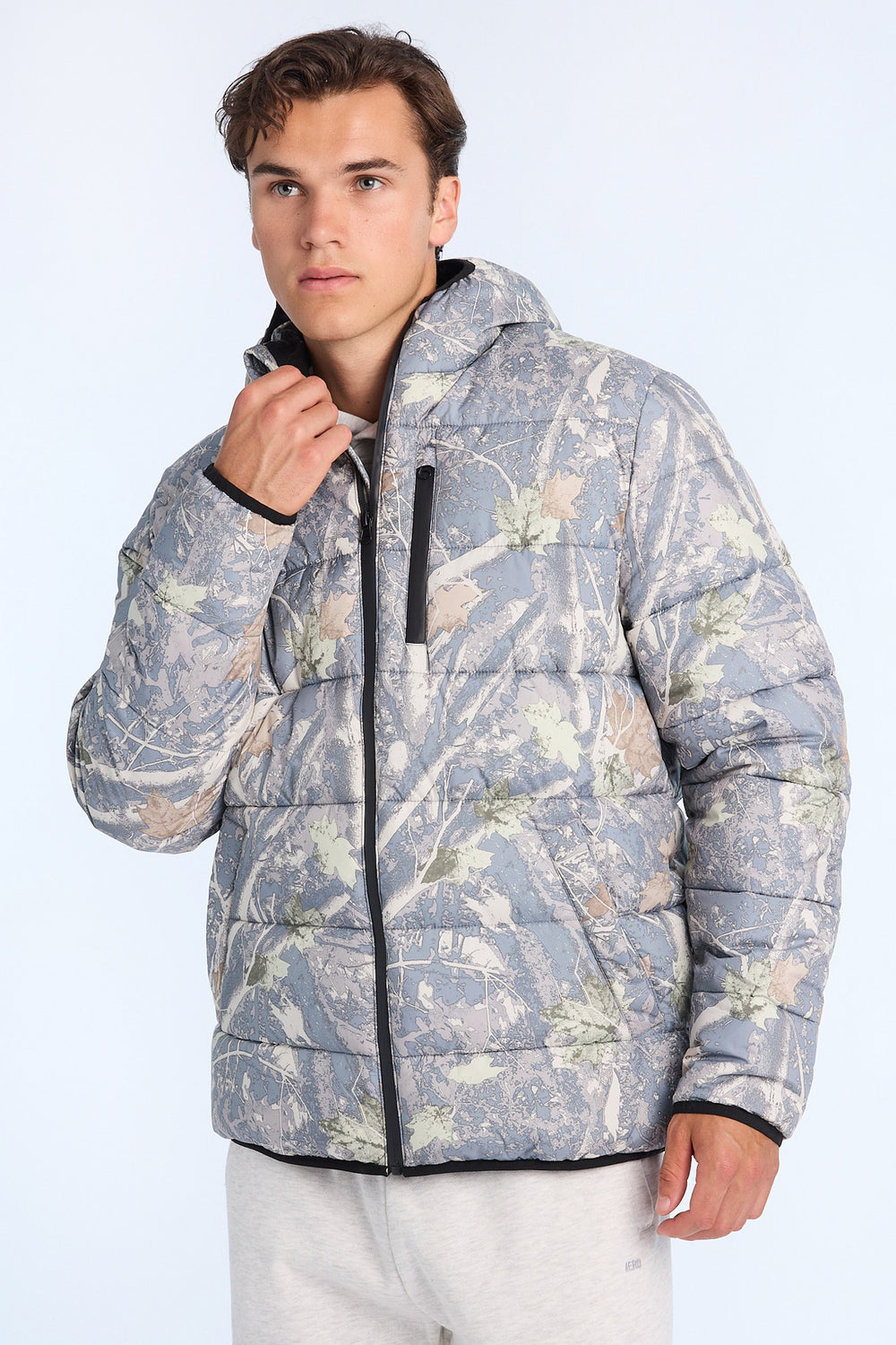 Mens Zip-Up Puffer Jacket Mens Zip-Up Puffer Jacket