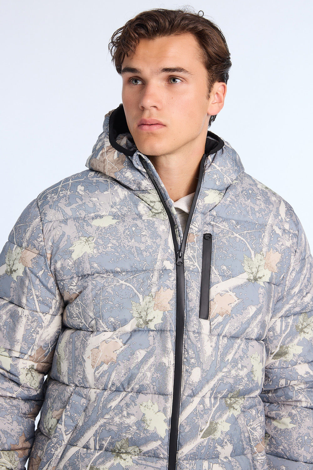 Mens Zip-Up Puffer Jacket Mens Zip-Up Puffer Jacket