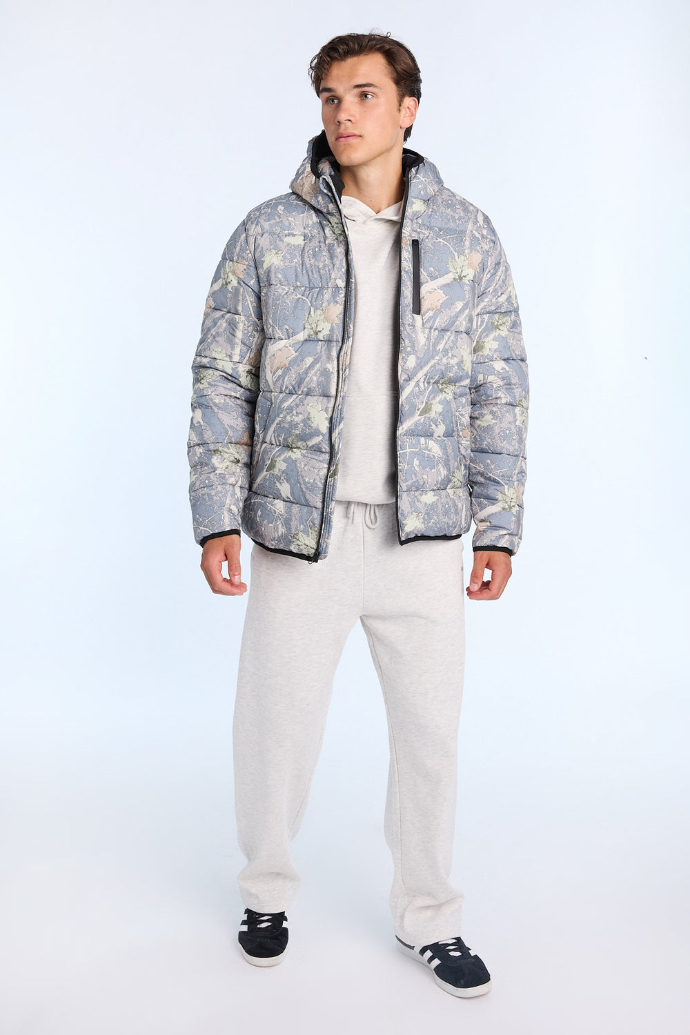 Mens Zip-Up Puffer Jacket Mens Zip-Up Puffer Jacket