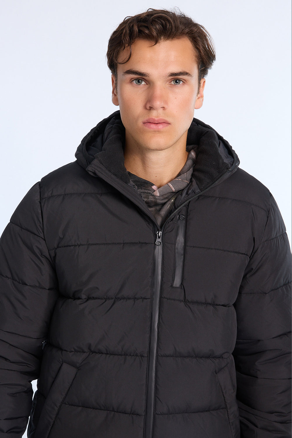 Mens Zip-Up Puffer Jacket Mens Zip-Up Puffer Jacket