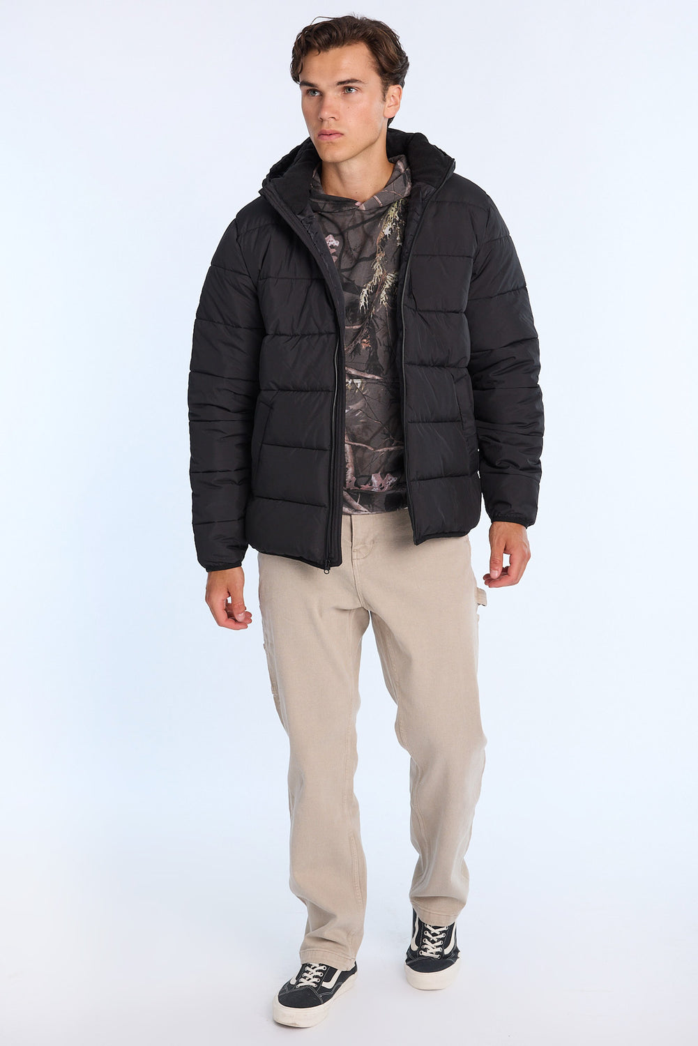 Mens Zip-Up Puffer Jacket Mens Zip-Up Puffer Jacket