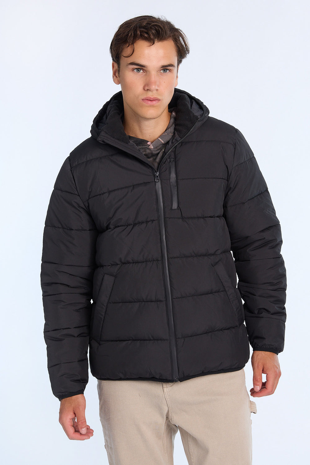 Mens Zip-Up Puffer Jacket Mens Zip-Up Puffer Jacket