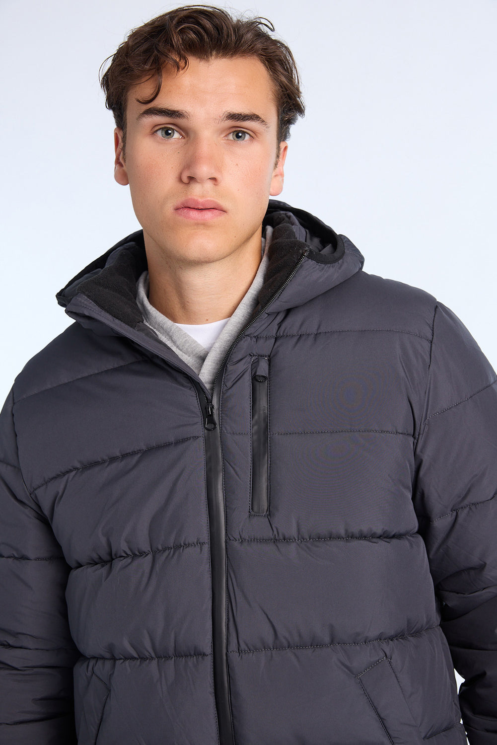 Mens Zip-Up Puffer Jacket Mens Zip-Up Puffer Jacket