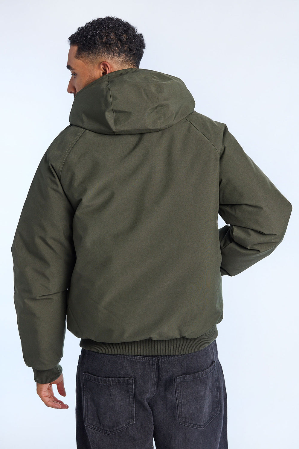 Mens Hooded Raglan Bomber Jacket Mens Hooded Raglan Bomber Jacket
