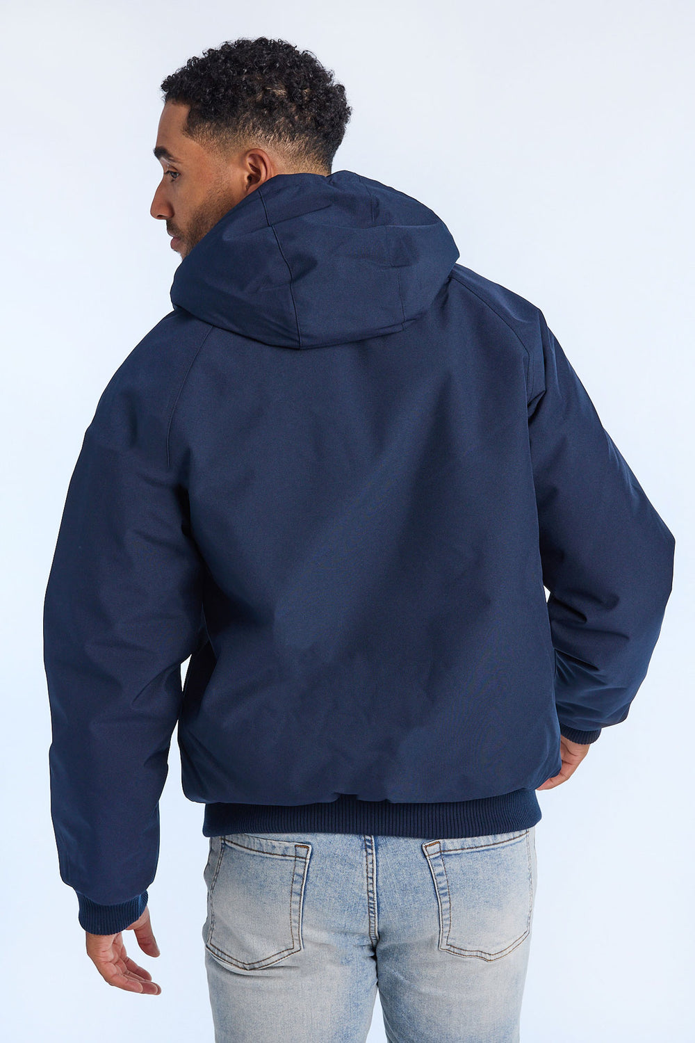 Mens Hooded Raglan Bomber Jacket Mens Hooded Raglan Bomber Jacket