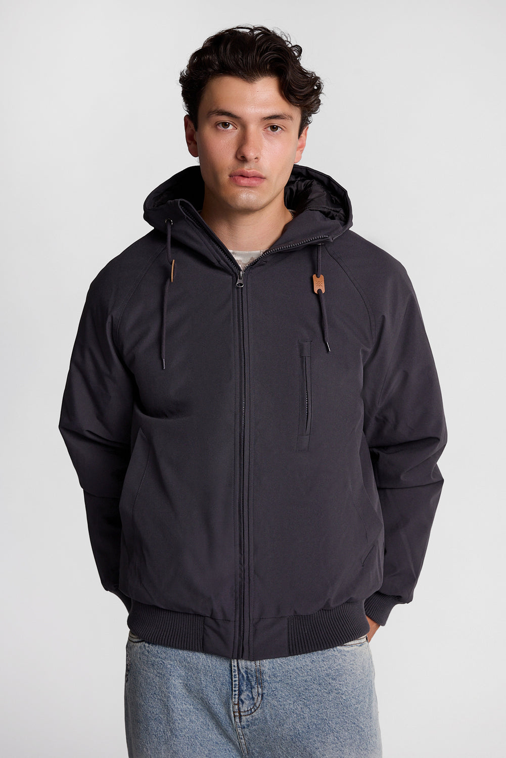 North Western Hooded Raglan Bomber Jacket North Western Hooded Raglan Bomber Jacket
