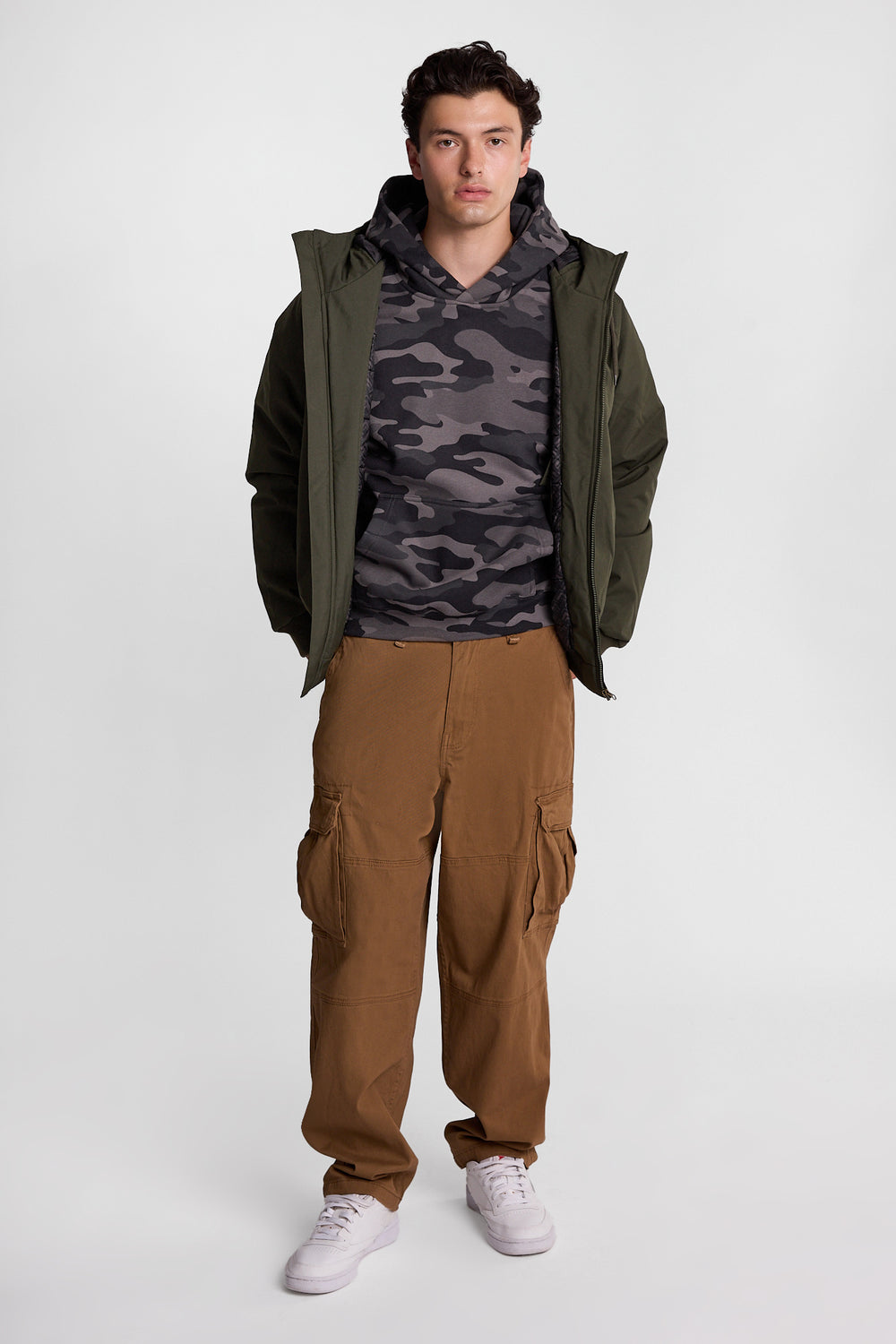 North Western Hooded Raglan Bomber Jacket North Western Hooded Raglan Bomber Jacket
