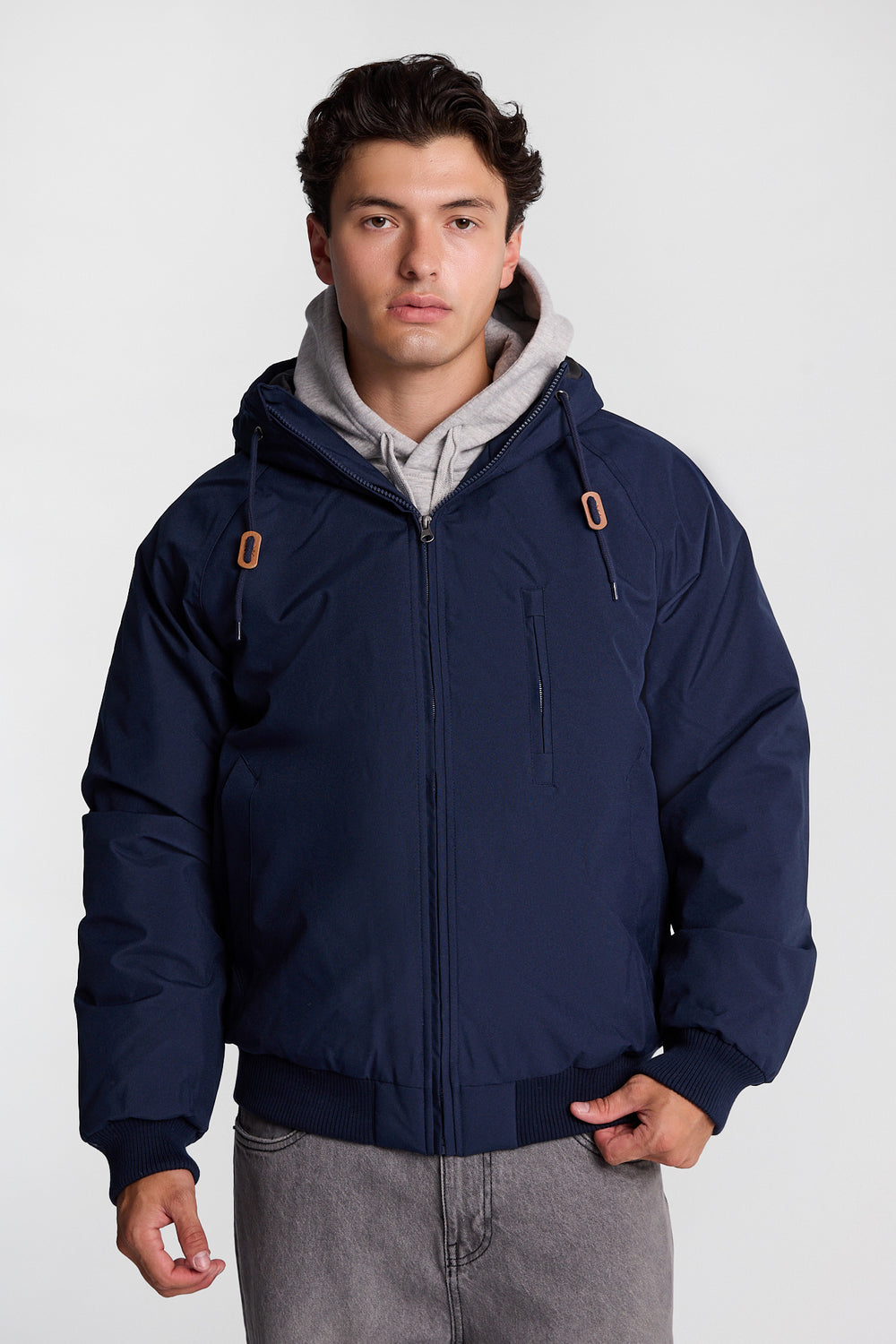 North Western Hooded Raglan Bomber Jacket North Western Hooded Raglan Bomber Jacket