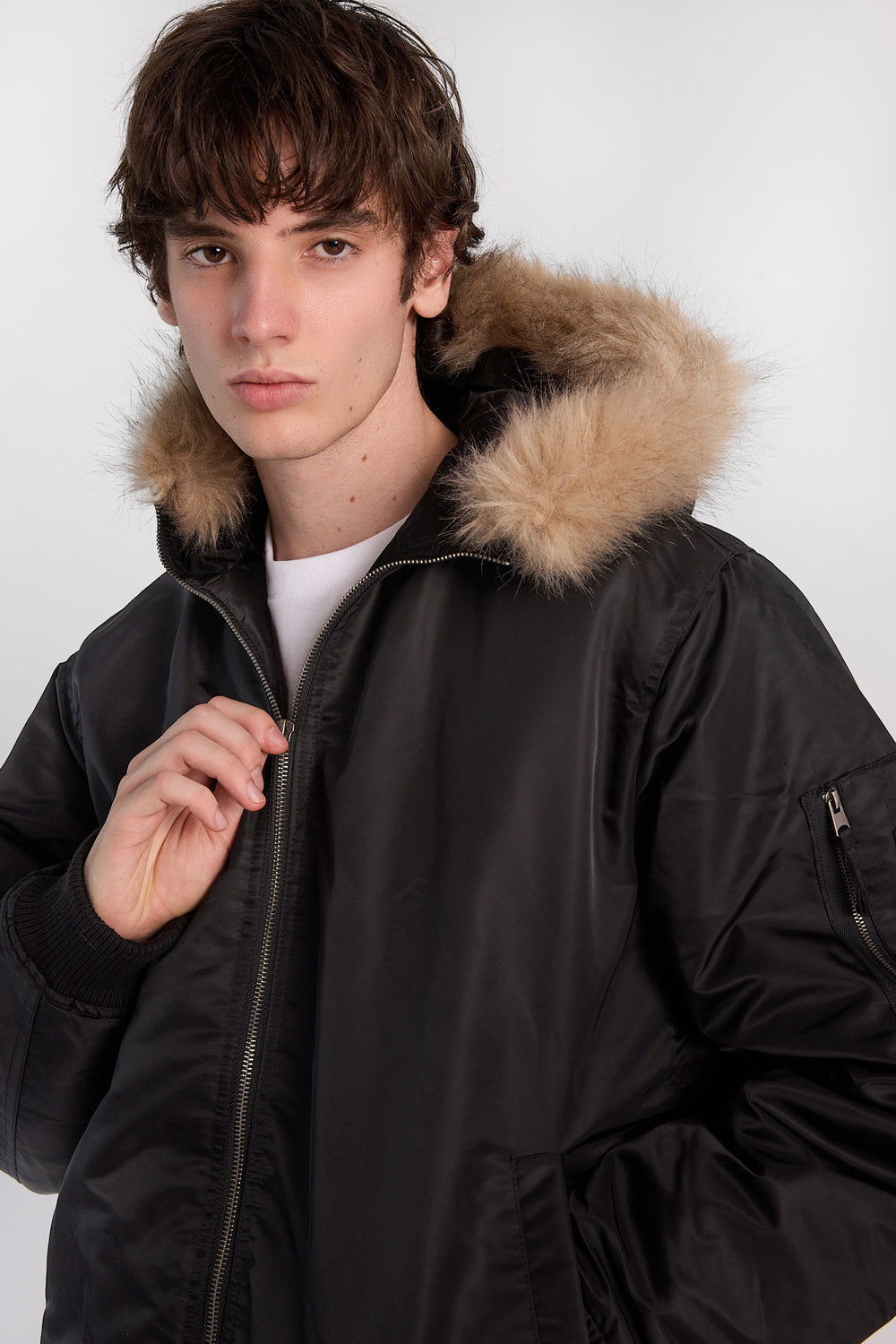 North Western Hooded Bomber Jacket North Western Hooded Bomber Jacket