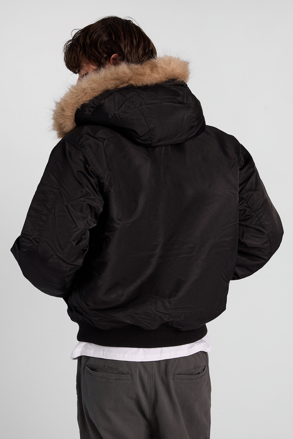 North Western Hooded Bomber Jacket North Western Hooded Bomber Jacket