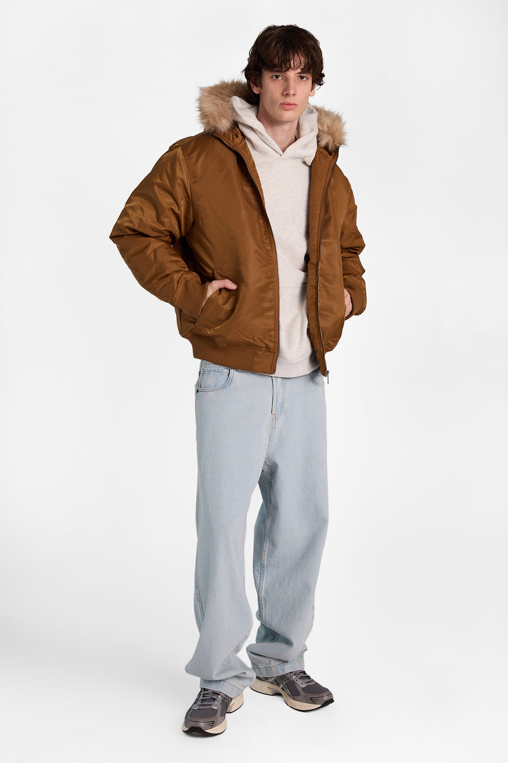 North Western Hooded Bomber Jacket North Western Hooded Bomber Jacket