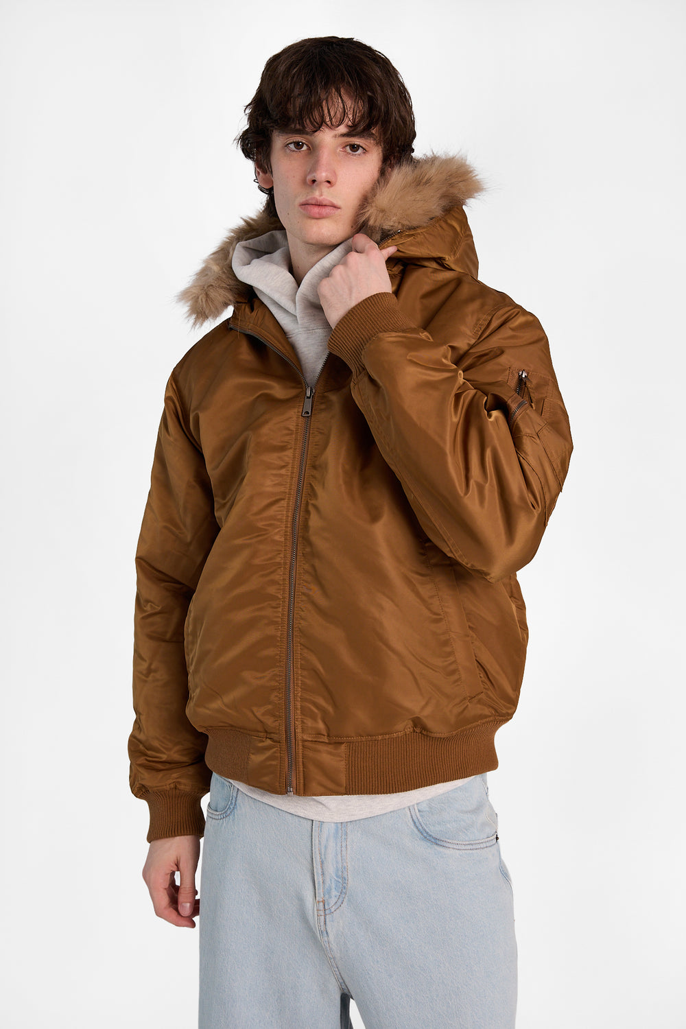 North Western Hooded Bomber Jacket North Western Hooded Bomber Jacket