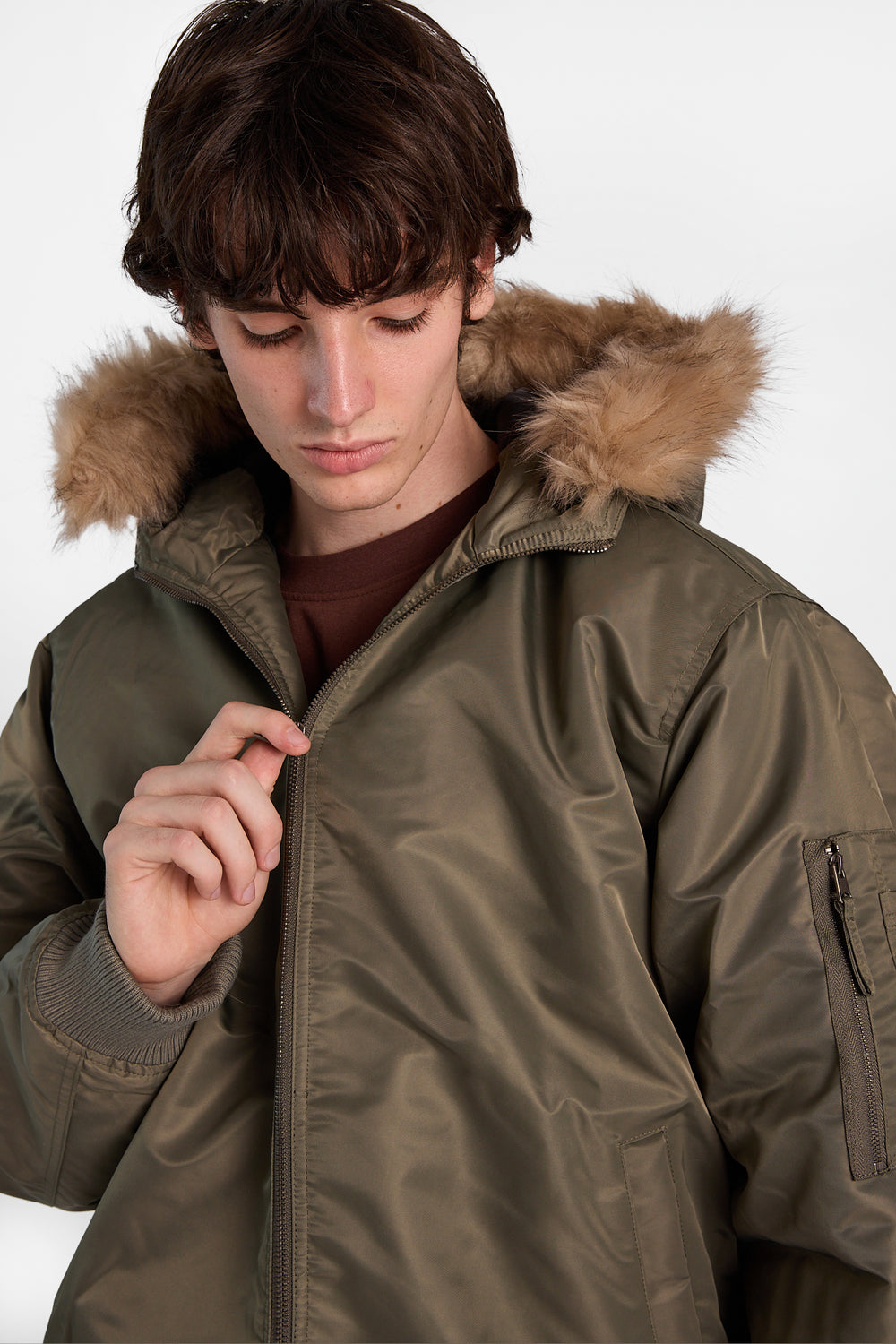 North Western Hooded Bomber Jacket North Western Hooded Bomber Jacket