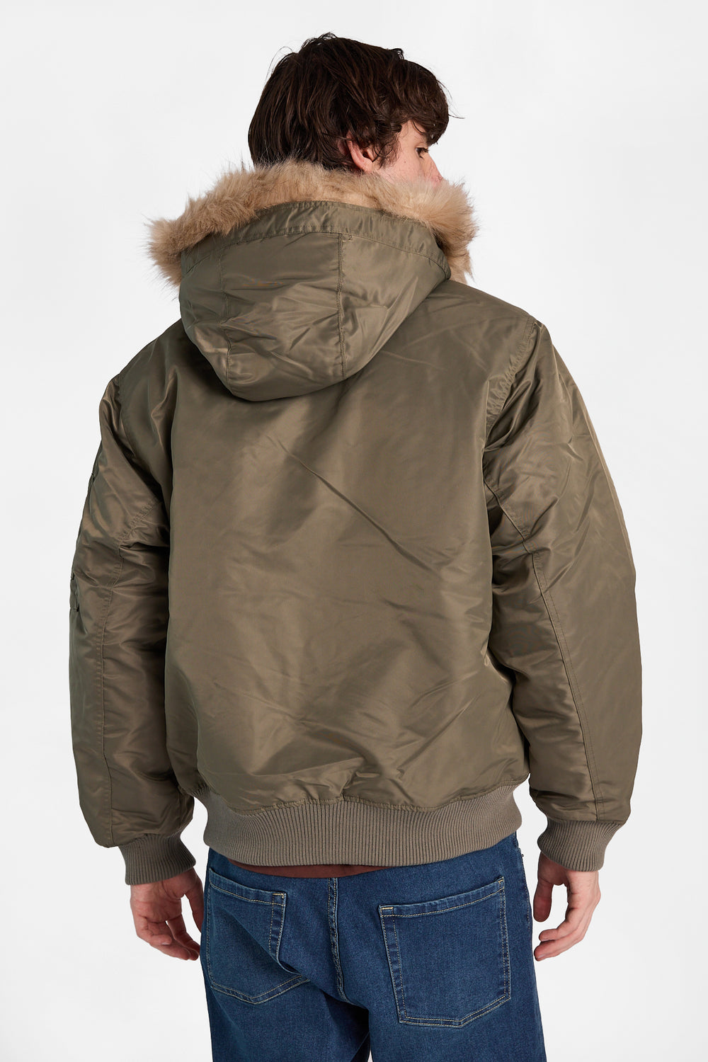 North Western Hooded Bomber Jacket North Western Hooded Bomber Jacket