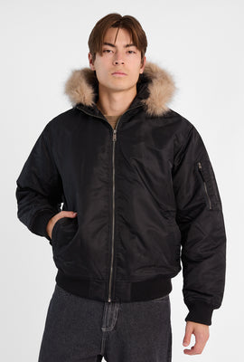Manteau aviateur à capuchon North Western