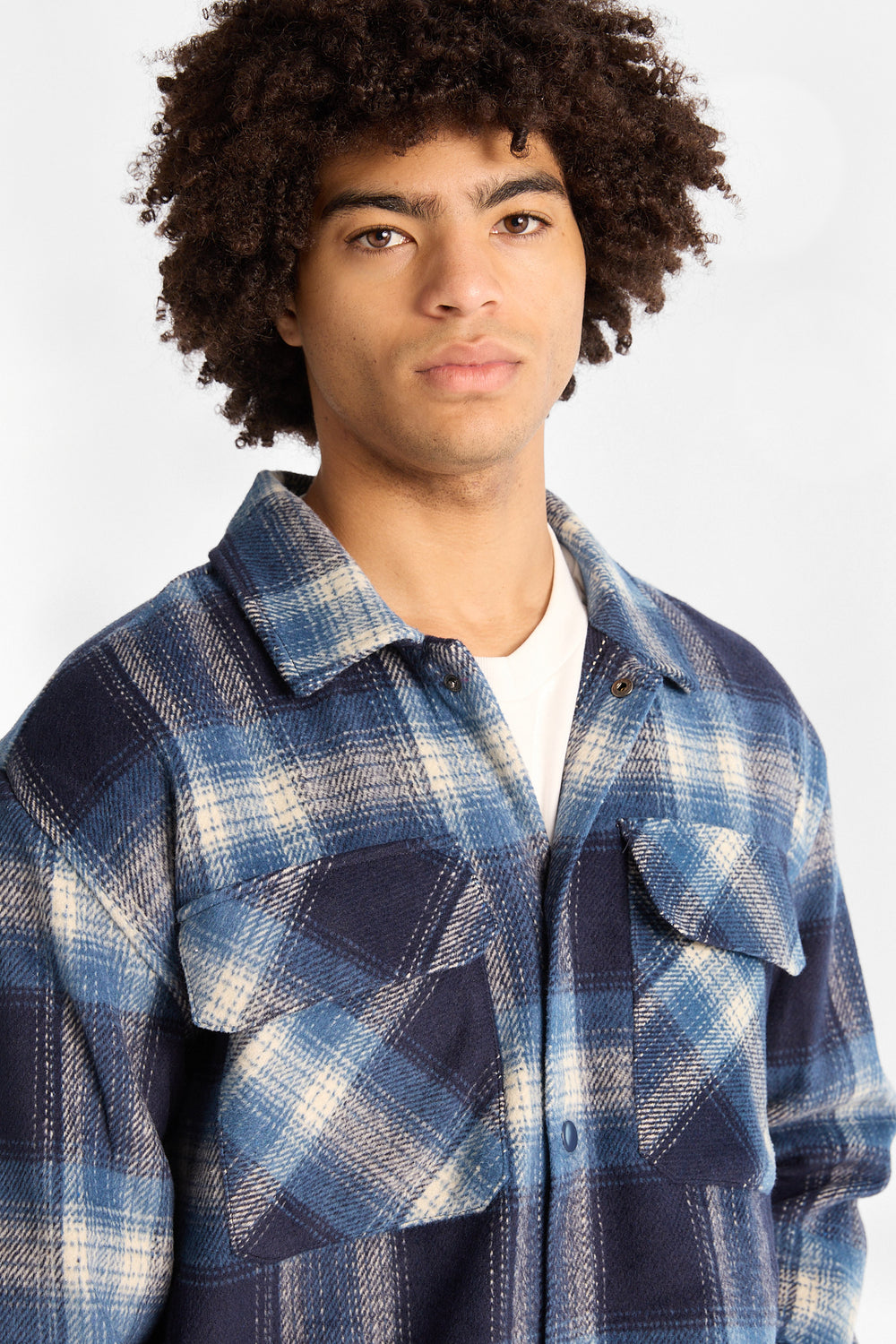 North Western Plaid Button-Up Shacket North Western Plaid Button-Up Shacket