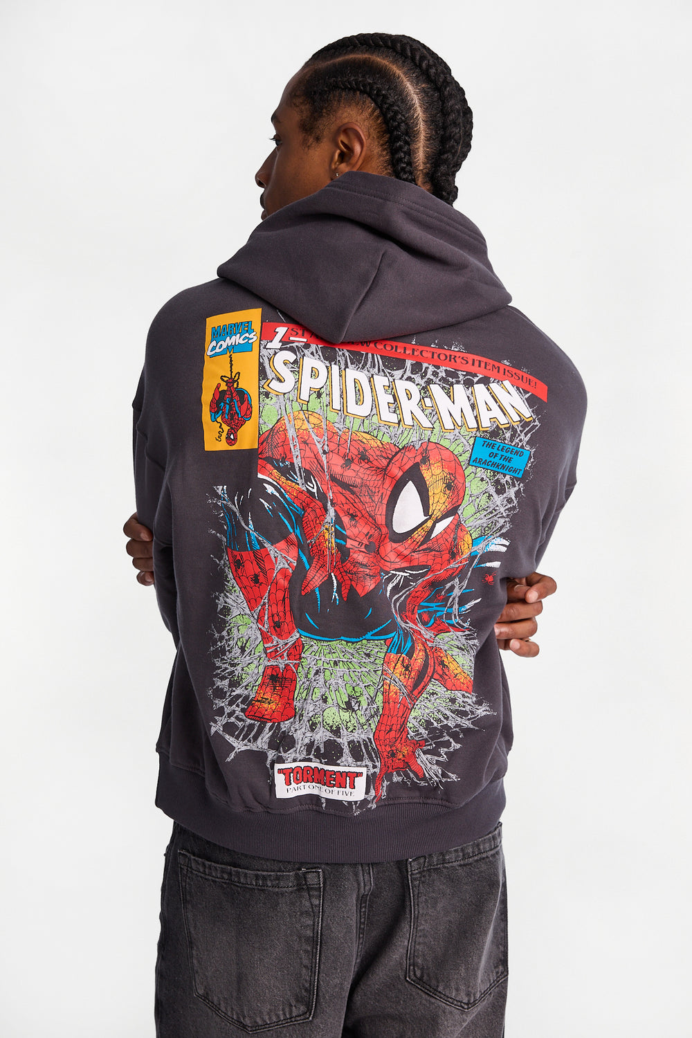 Haut à capuchon imprimé The Amazing Spider-Man Haut à capuchon imprimé The Amazing Spider-Man