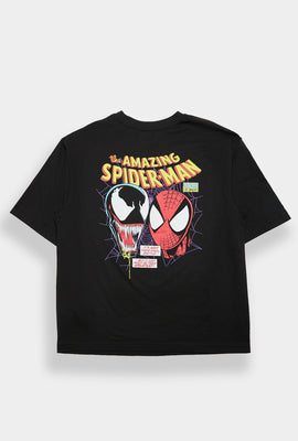 T-shirt surdimensionné imprimé The Amazing Spider-Man & Venom