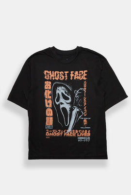 Ghostface Kanji Graphic Oversized T-Shirt