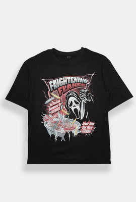 Ghostface Frightening Flakes Cereal Graphic Oversized T-Shirt