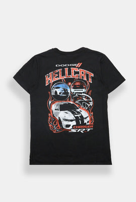 T-shirt surdimensionné imprimé Dodge Charger SRT Hellcat