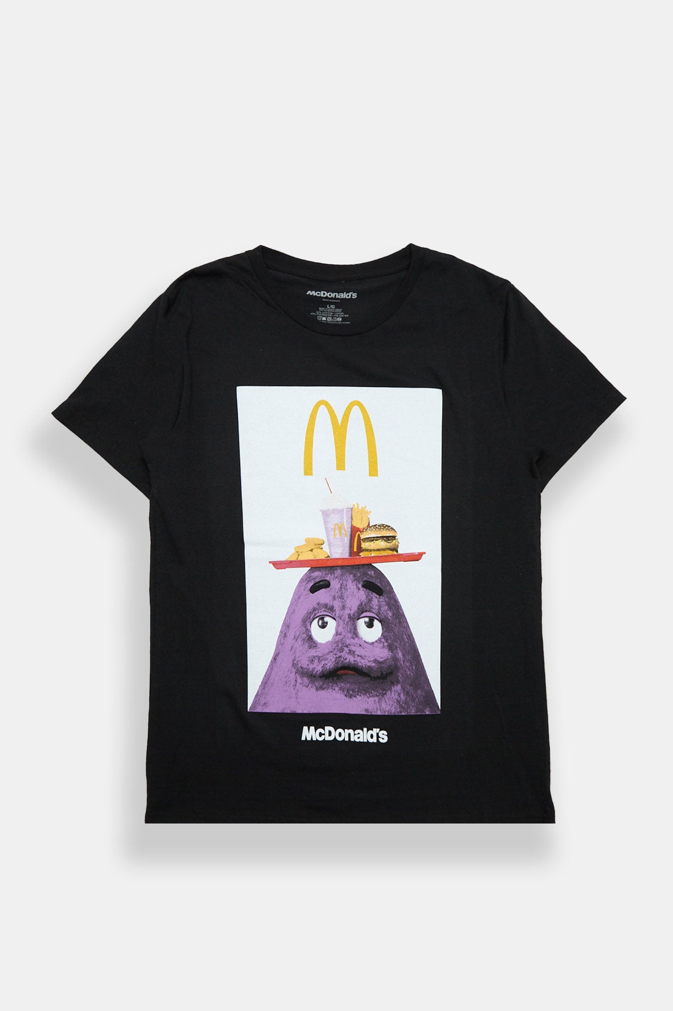 McDonald's Grimace Food Tray Graphic Tee - Black /