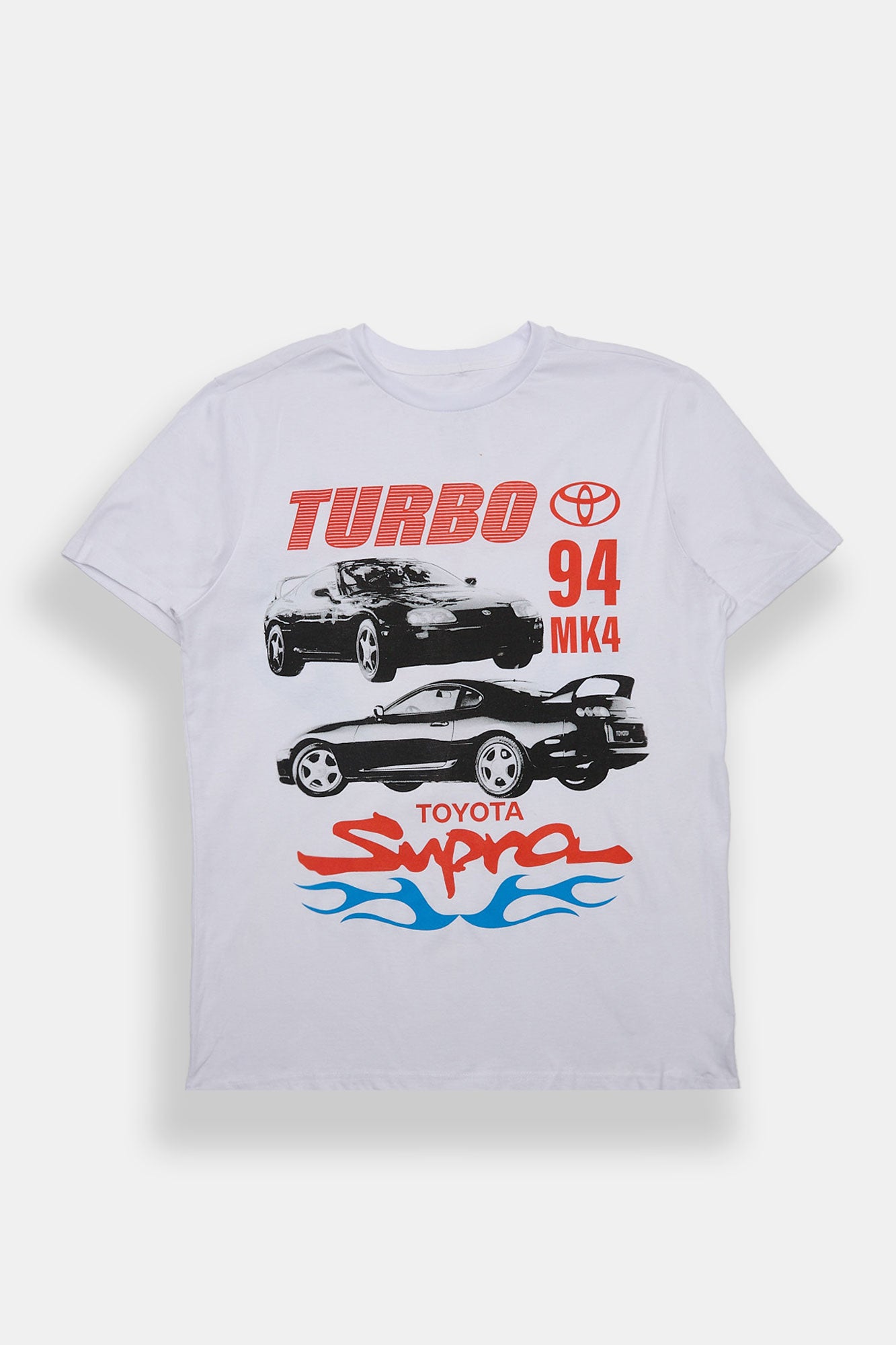 Toyota Supra MK4 Turbo Graphic Tee - White /