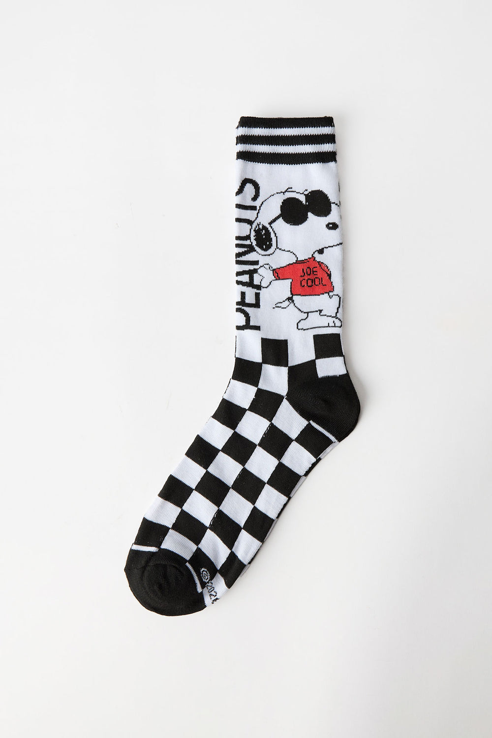 Peanuts Snoopy Checkered Printed Jacquard Crew Socks Peanuts Snoopy Checkered Printed Jacquard Crew Socks