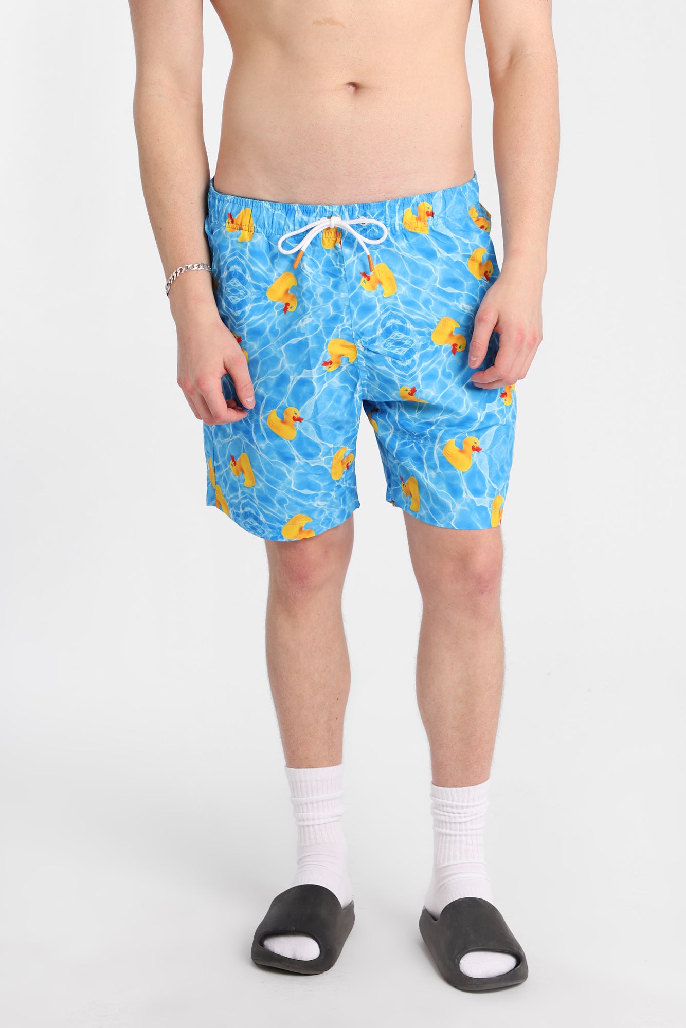 Rubber Ducks Swim Shorts 7" - Blue /