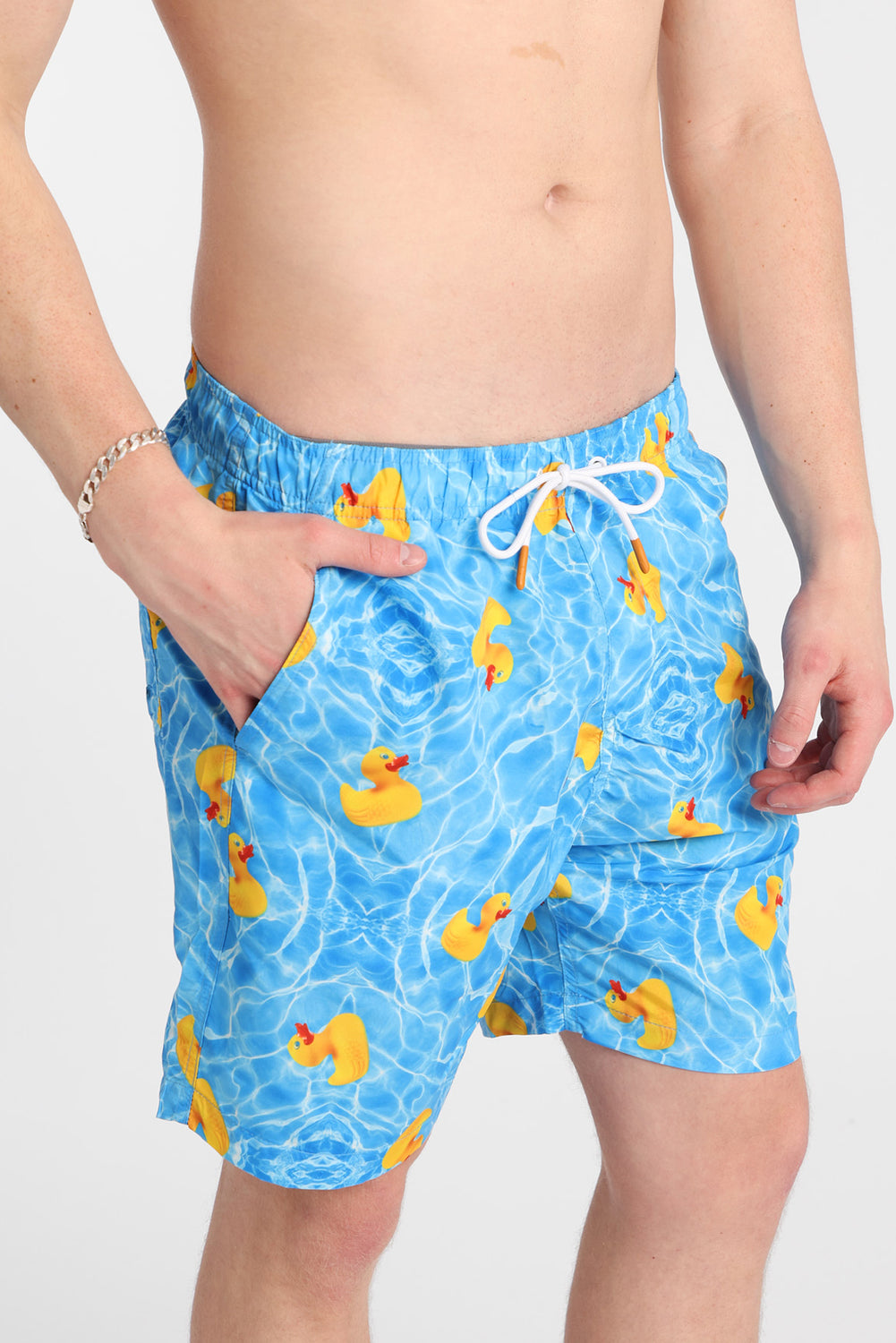 Short de bain canards en caoutchouc 7 po Short de bain canards en caoutchouc 7 po