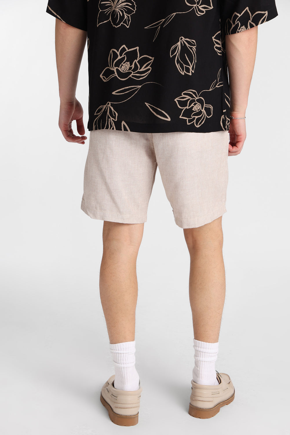Short en mélange de lin 7 po Short en mélange de lin 7 po
