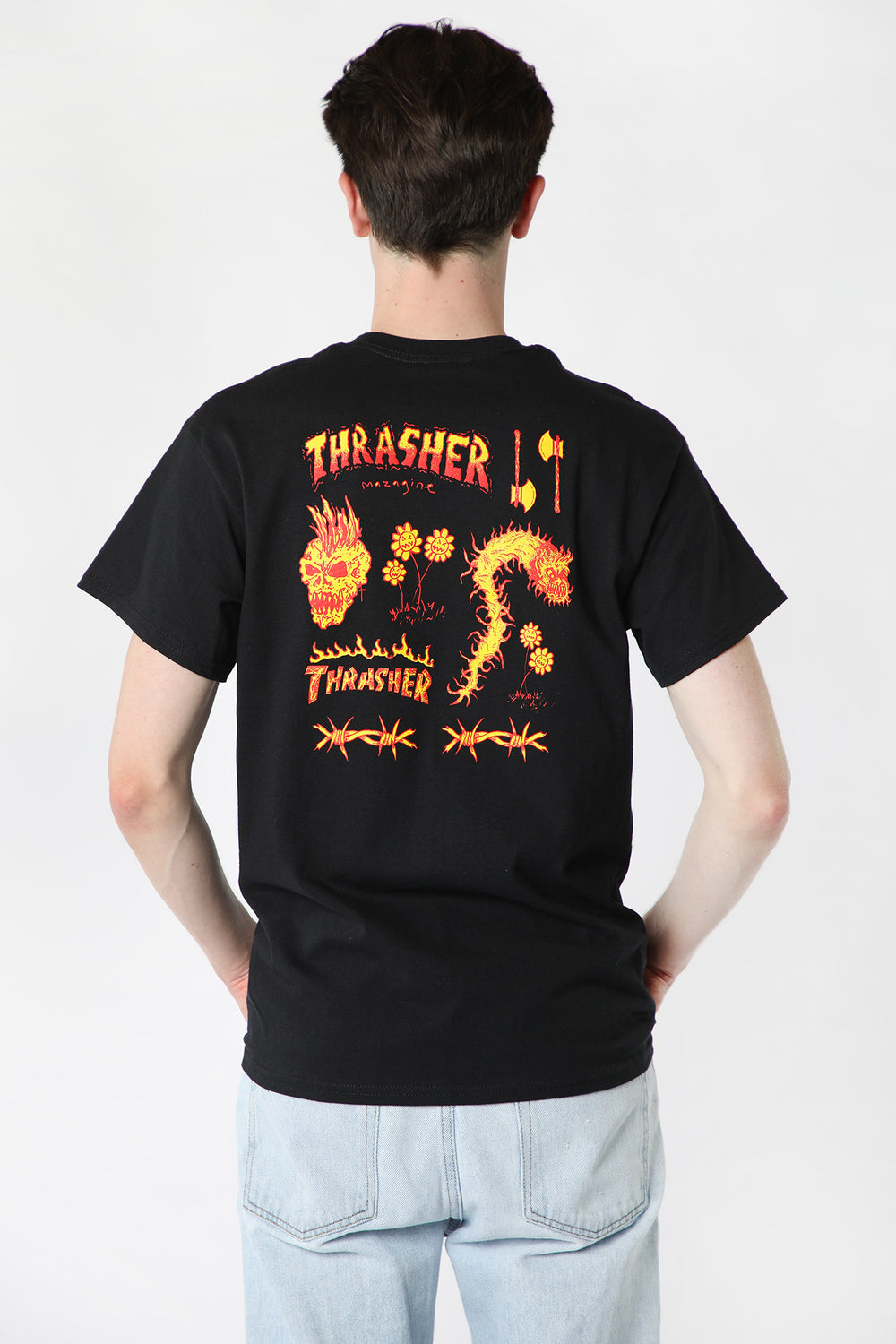 Thrasher Sketch T-Shirt Black