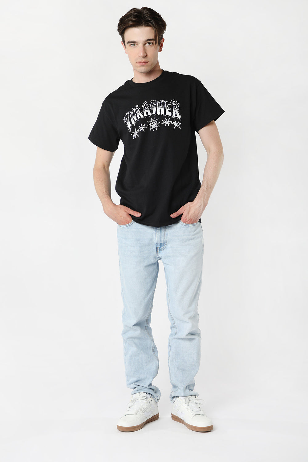 Thrasher Barbed Wire T-Shirt Black