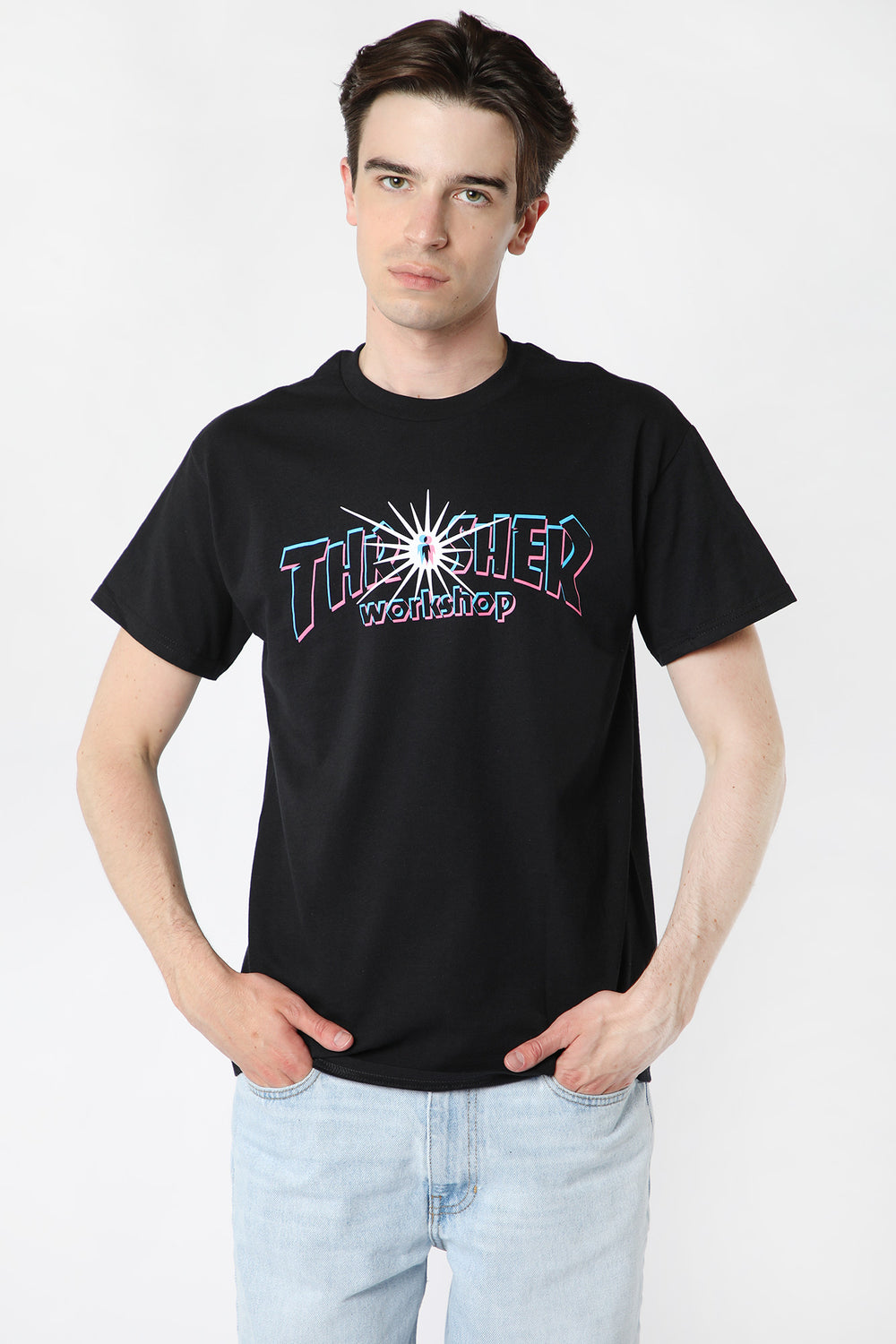 T-Shirt Nova Thrasher x Alien Workshop Noir
