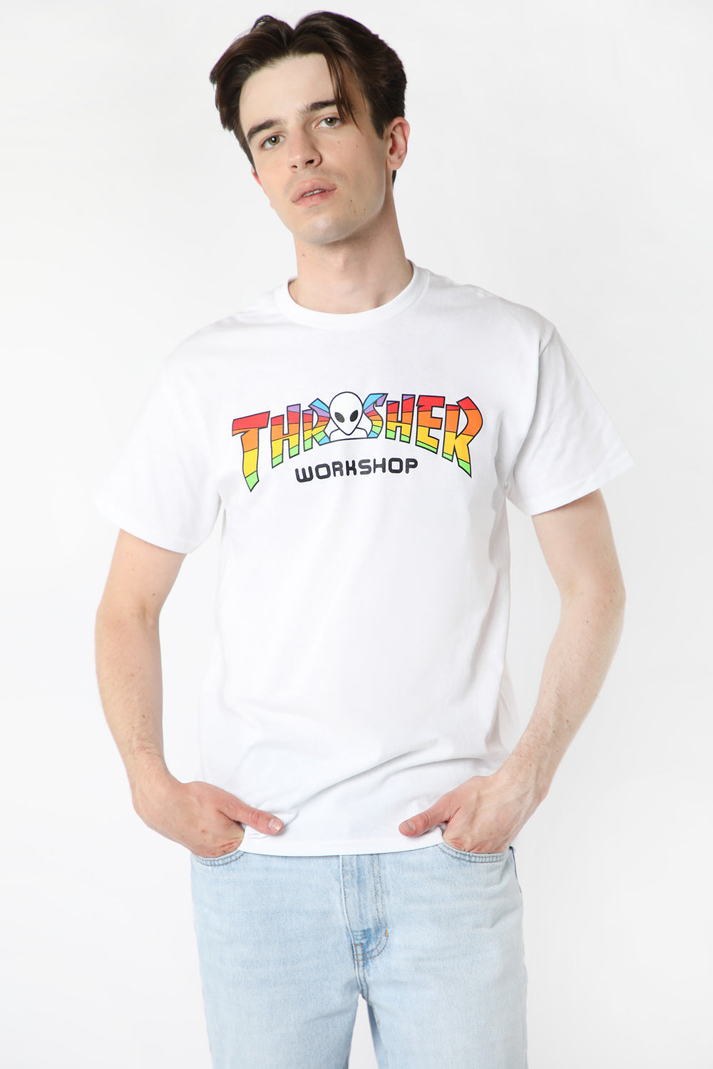 Thrasher x Alien Workshop Spectrum T-Shirt White