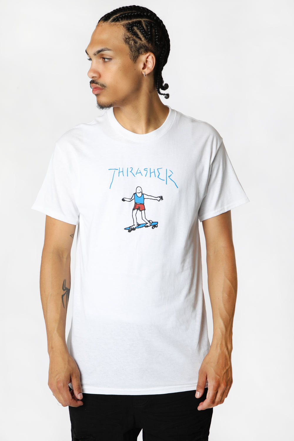 T-Shirt Gonz Thrasher Blanc