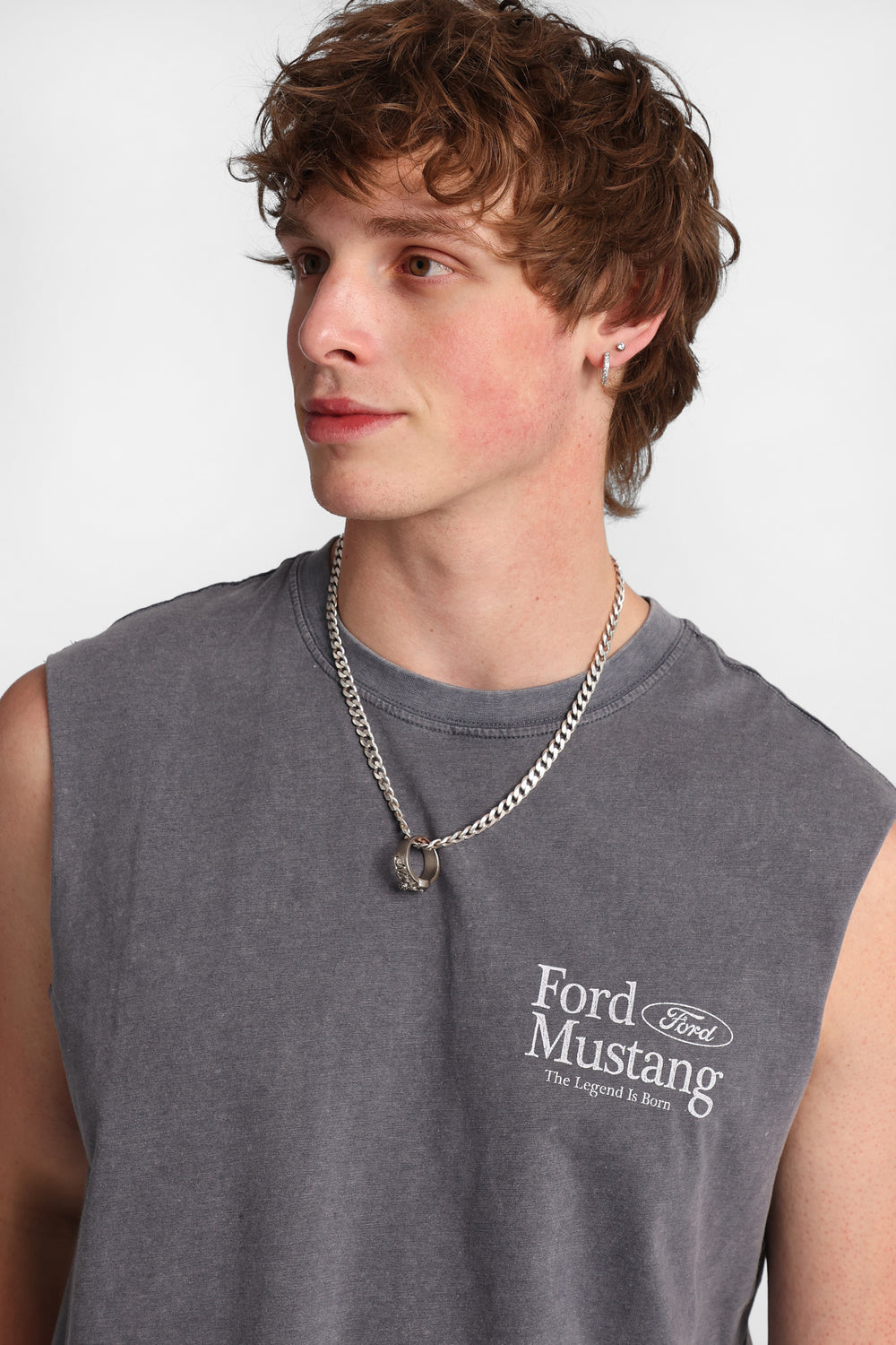 Ford Mustang Graphic Oversized Tank Top Ford Mustang Graphic Oversized Tank Top