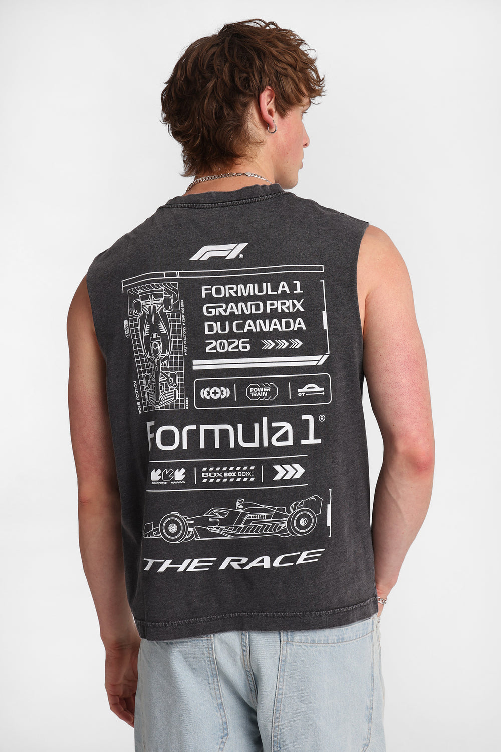 F1 Grand Prix Graphic Oversized Tank Top F1 Grand Prix Graphic Oversized Tank Top