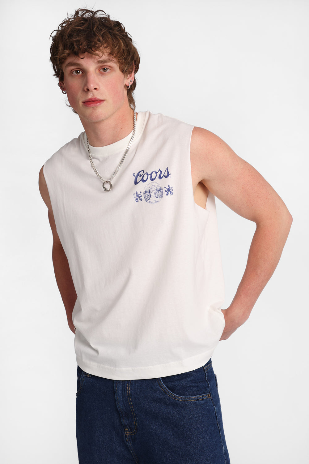 Coors Golden Colorado Graphic Oversized Tank Top Coors Golden Colorado Graphic Oversized Tank Top