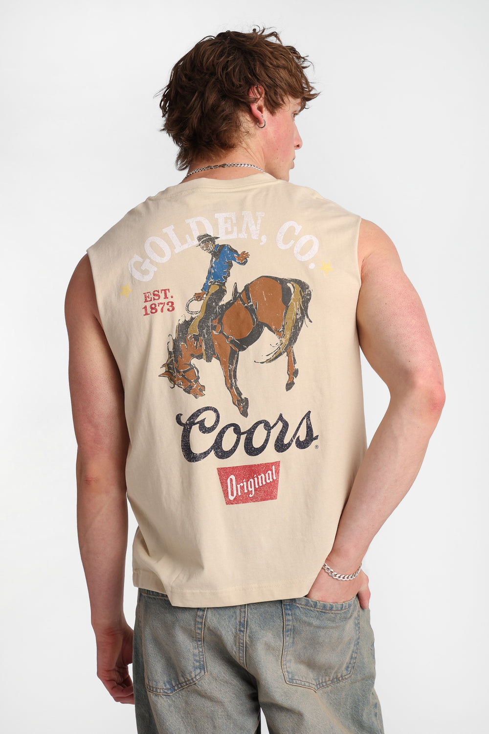 Coors Original Golden Co. Graphic Oversized Tank Top Coors Original Golden Co. Graphic Oversized Tank Top