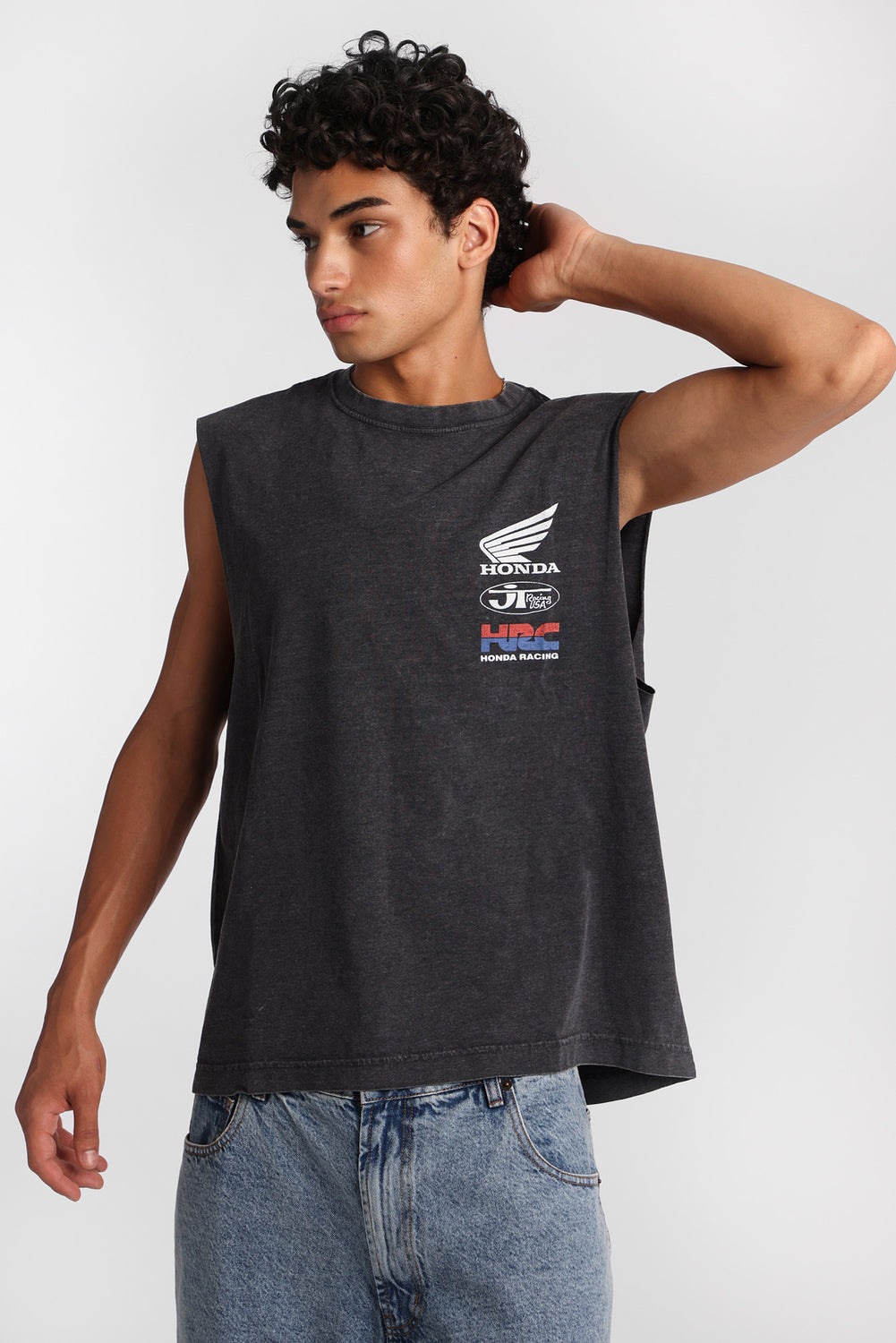 Honda Racing Graphic Oversized Tank Top Honda Racing Graphic Oversized Tank Top