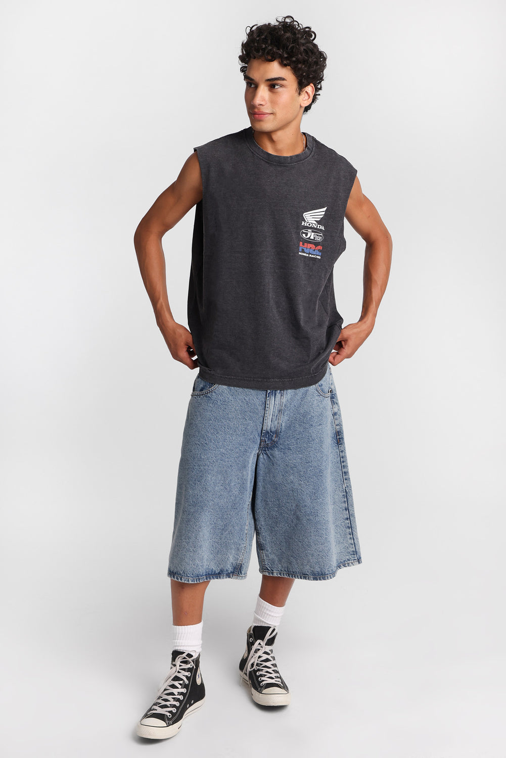 Honda Racing Graphic Oversized Tank Top Honda Racing Graphic Oversized Tank Top
