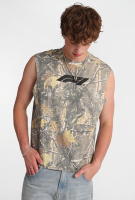 F1 Logo Graphic Oversized Tank Top