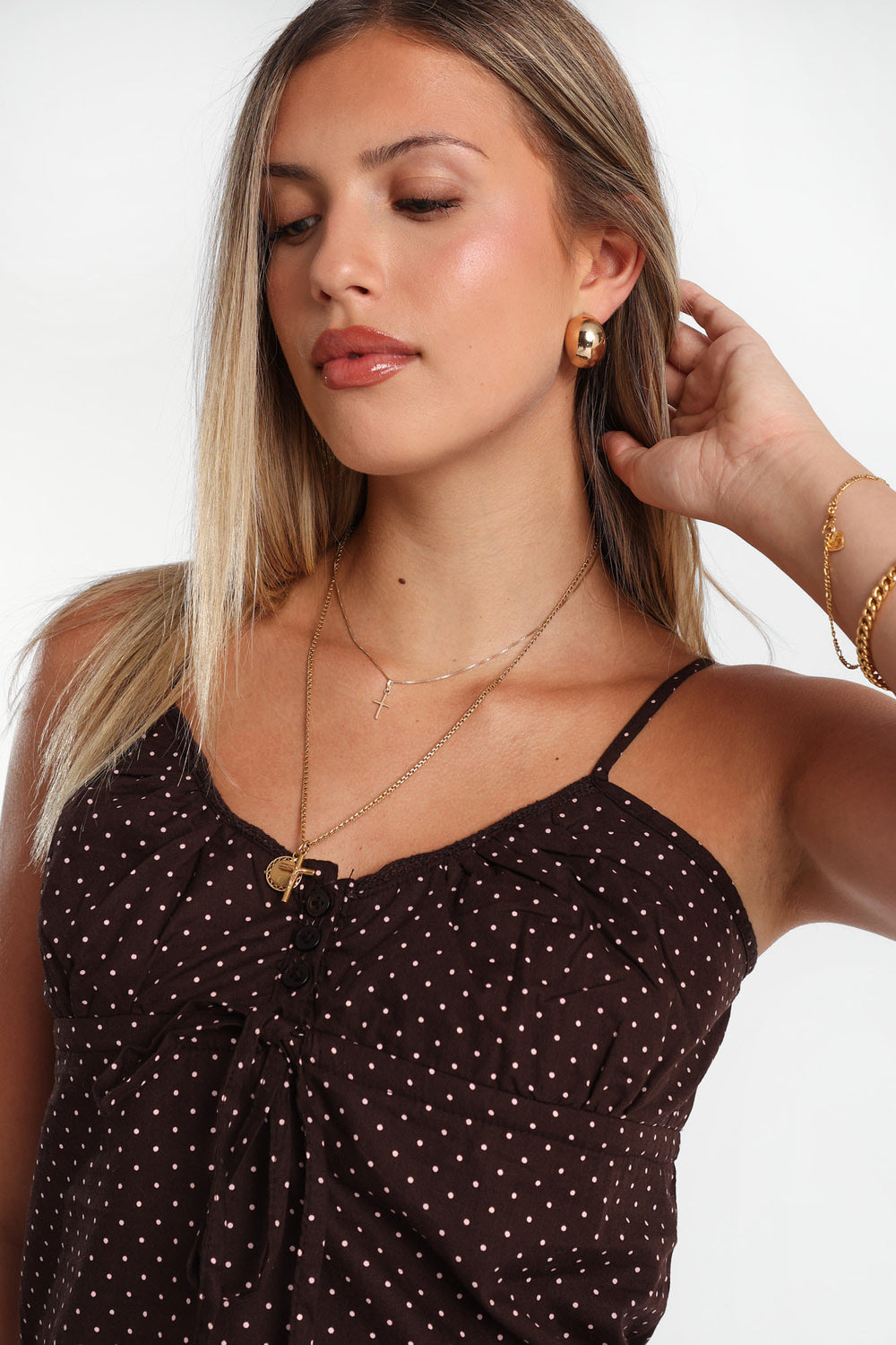 AERO Polka Dot Babydoll Camisole AERO Polka Dot Babydoll Camisole