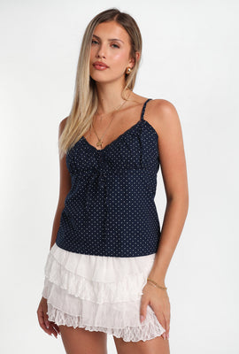 Camisole babydoll à pois AERO