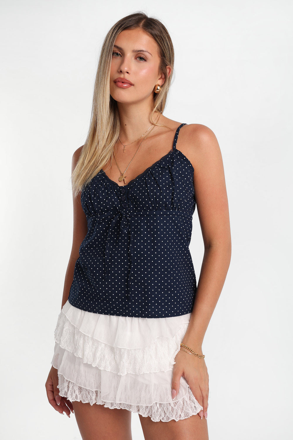 Camisole babydoll à pois AERO Camisole babydoll à pois AERO