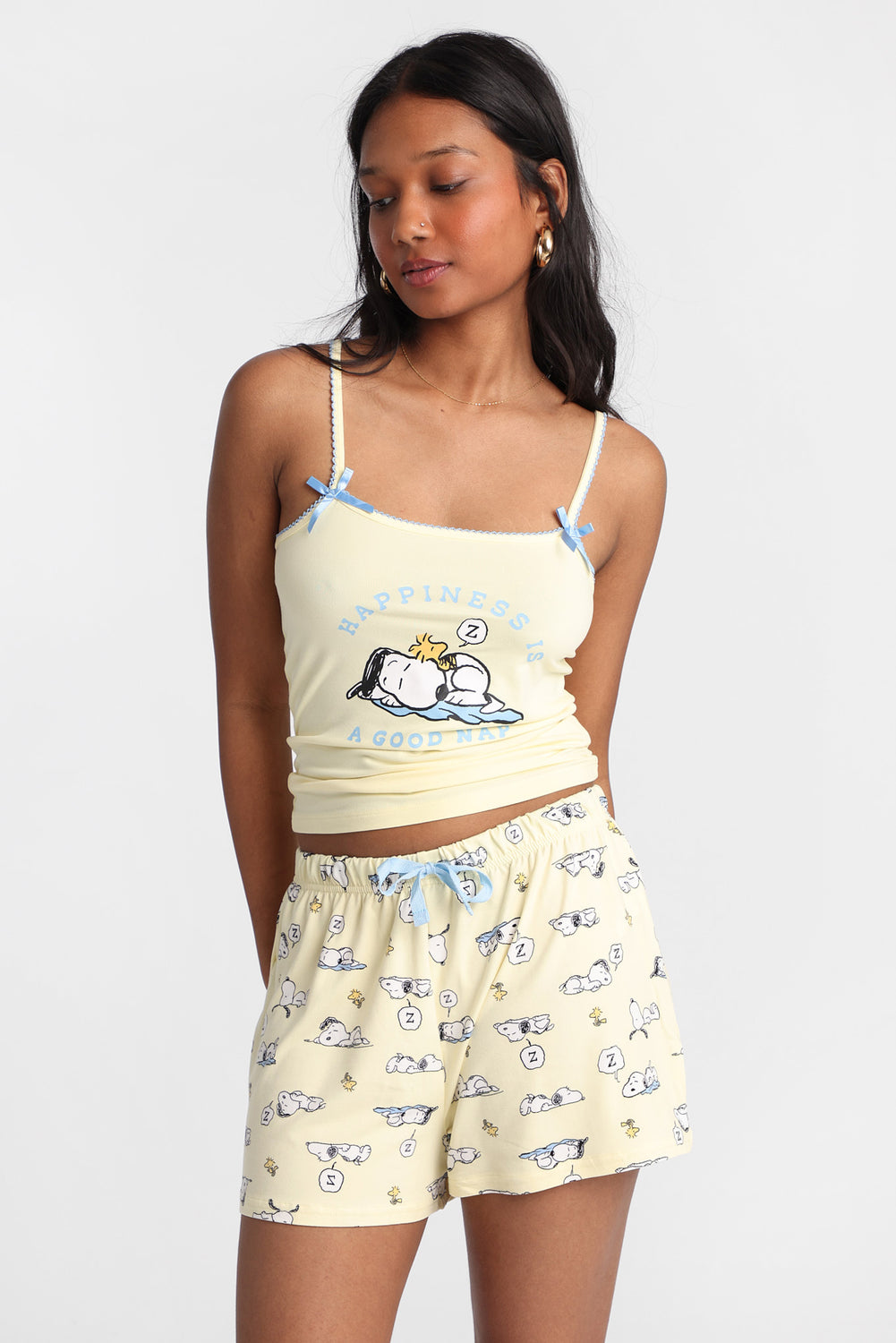 Ensemble camisole et short pyjama imprimé Peanuts Snoopy Ensemble camisole et short pyjama imprimé Peanuts Snoopy