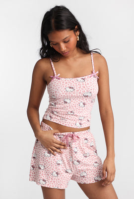 Hello Kitty Leopard Pajama Camisole & Shorts 2-Piece Set