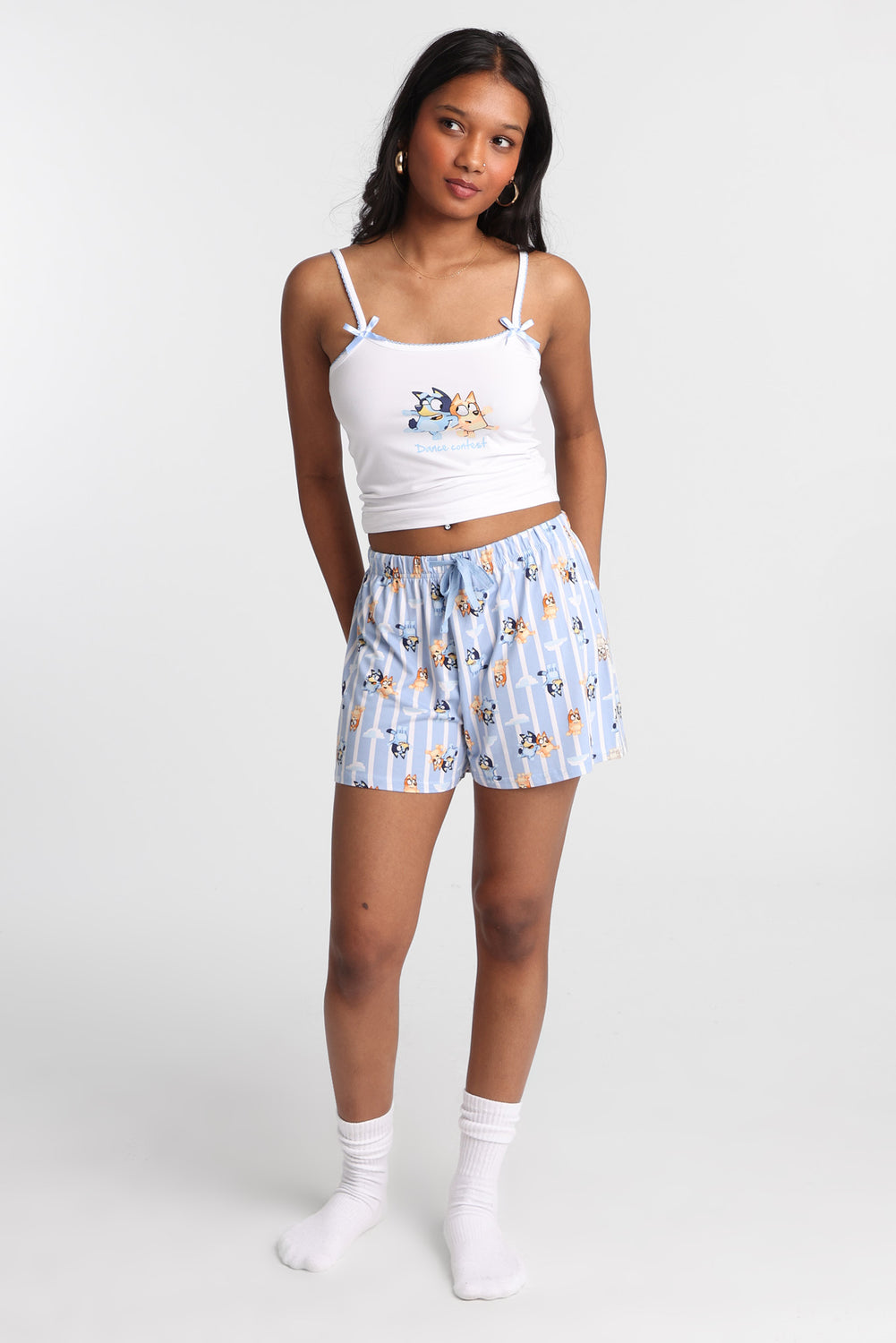 Ensemble camisole et short pyjama imprimé Bluey Ensemble camisole et short pyjama imprimé Bluey