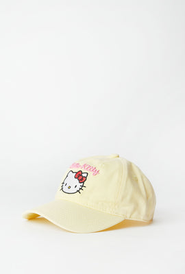 Hello Kitty Embroidered Baseball Cap